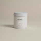White tea canister labeled ‘003 Boy's Club Black Blend’ on a beige background.