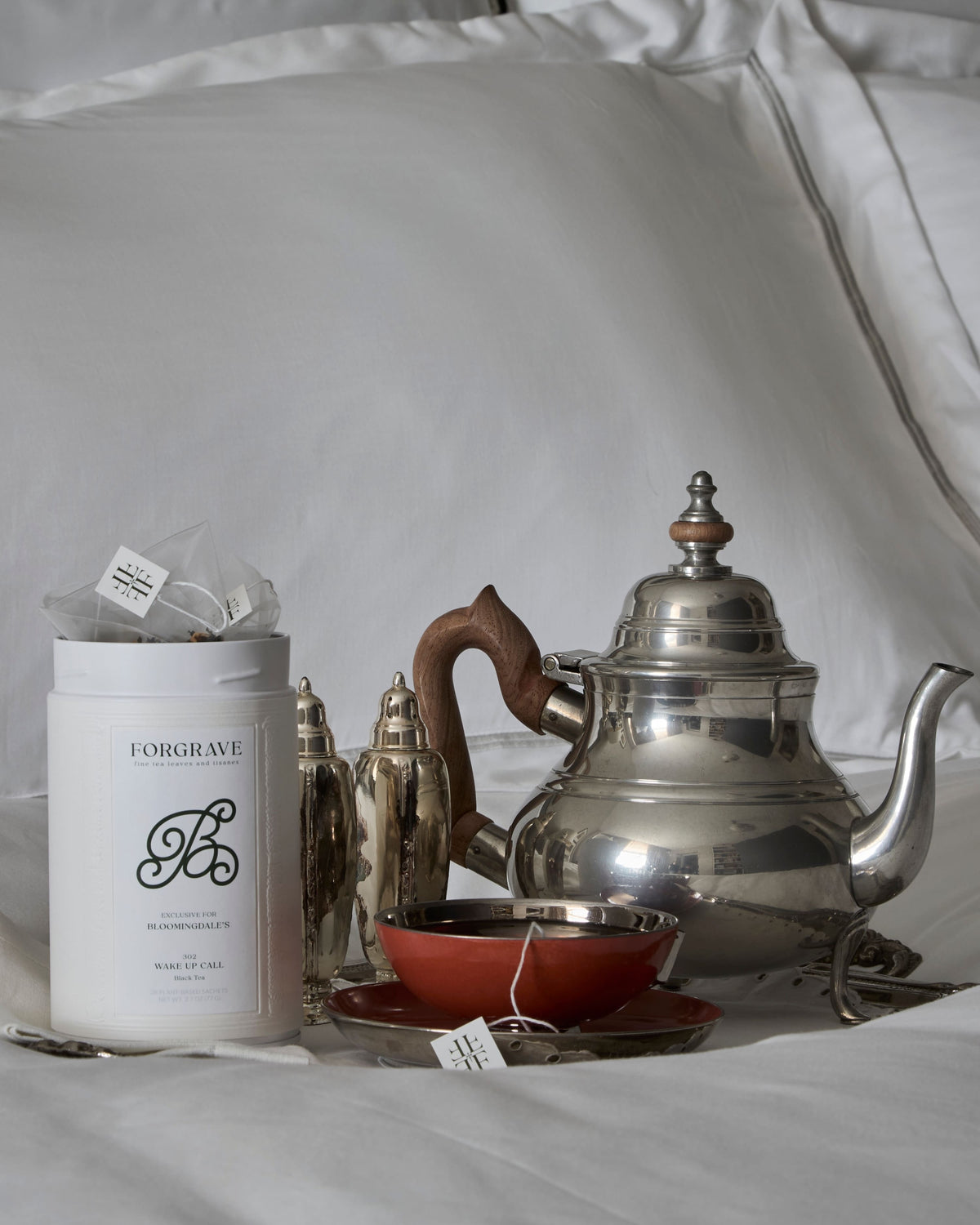 A tea for checking in. | A tea for checking out.