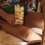 Forgrave organic tea lifestyle – woman relaxing with a warm cup of fine loose leaf tea