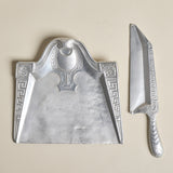 Aluminum Crumb Catcher — Tray with Floral Scroll