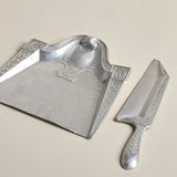 Aluminum Crumb Catcher — Tray with Floral Scroll