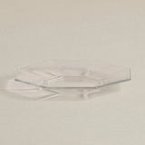 Arcoroc Octime Glass Cups — Set of Six with Saucers