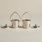 Art Nouveau Tea Strainer Set — Pierced Cup Form