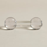 Crystal Utensil Rest — Faceted Ends, Large