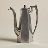 Reed & Barton Pewter Teapot — Faceted Hexagonal