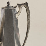 Reed & Barton Pewter Teapot — Faceted Hexagonal